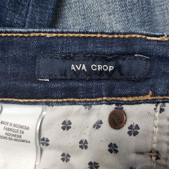 LUCKY BRAND Ava Crop Raw Hem Ankle Jeans 8/29 - Picture 8 of 9